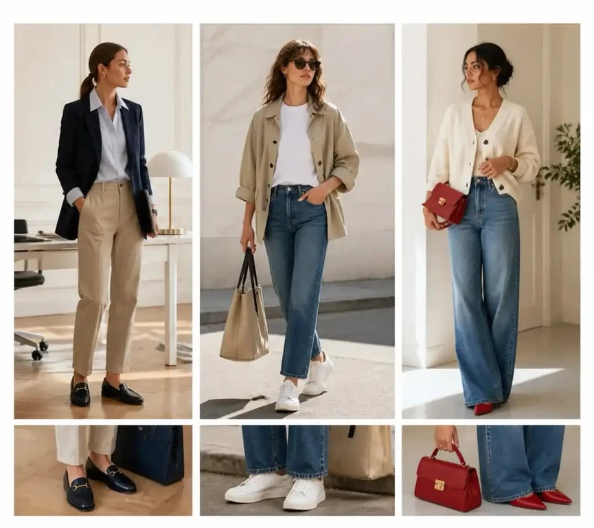 Trois idées de look casual femme pour le bureau, le quotidien et les sorties