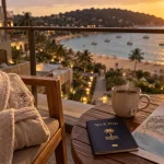 Hotel spa bord de mer : vue océan et spa, peignoir et tisane en bord de mer