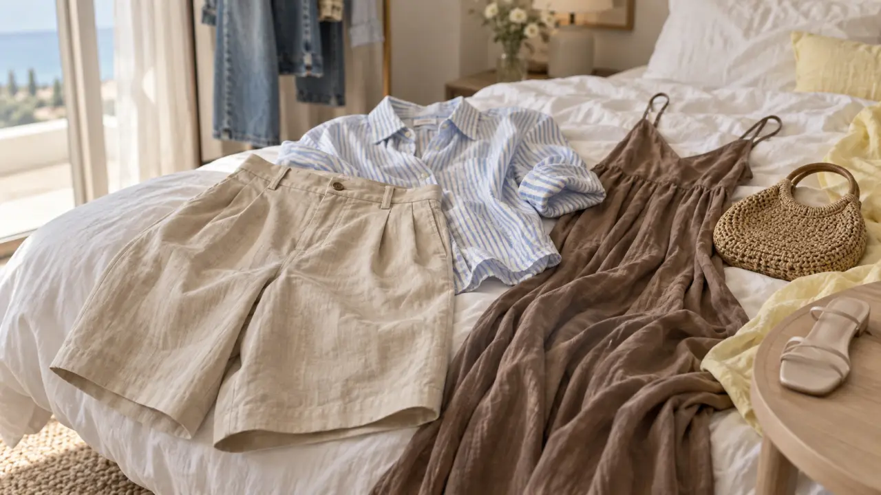 Mode ete 2025 femme : bermuda XL beige et jaune beurre